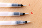 3 size Water Brush Pen/Watercolor Brush Pens/ Soft Tip watercolor Brush Pen/Stationery Supplies/ Kawaii Stationery planner Pens / Gift Pens