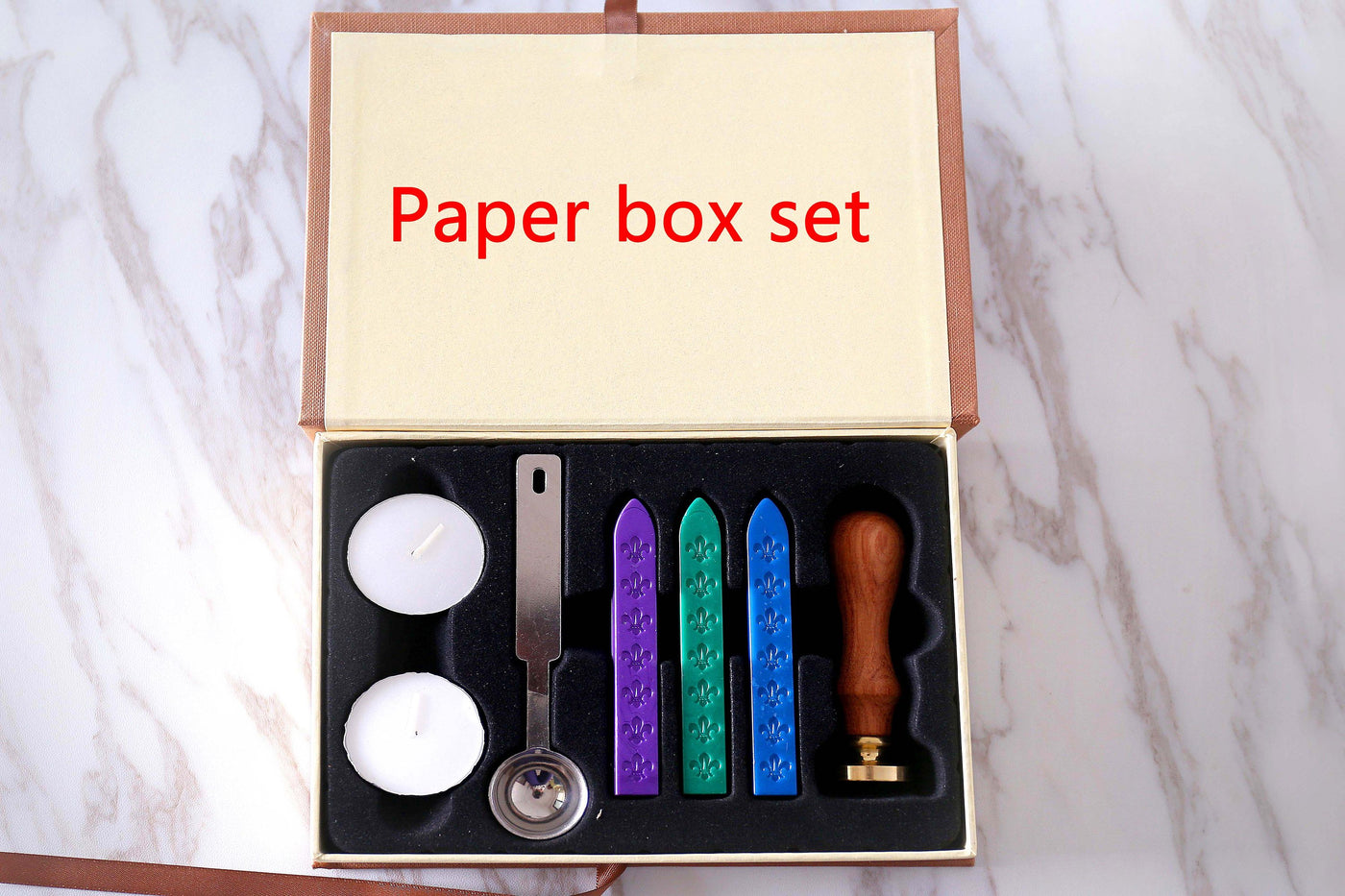 Big Swirl Wax Seal Stamp/ocean wave Wax Seal Stamp/symbol sealing wax/birthday or wedding gift box set
