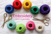 Valdani Pearl Cotton/Embroidery Thread/ felted wool/ Wojciechowski/hand-dyed wool/egg pattern
