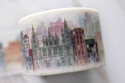 Gog City  Washi Tape / fog City Masté Masking Tape/Building washi tape /Retro Japanese stationery /wide washi tape