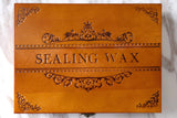 Custom your own logo  Wax Seal box set /wedding gift box set  wedding Wood Gift Box /birthday gift box