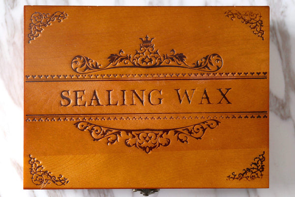 Custom your own logo  Wax Seal box set /wedding gift box set  wedding Wood Gift Box /birthday gift box