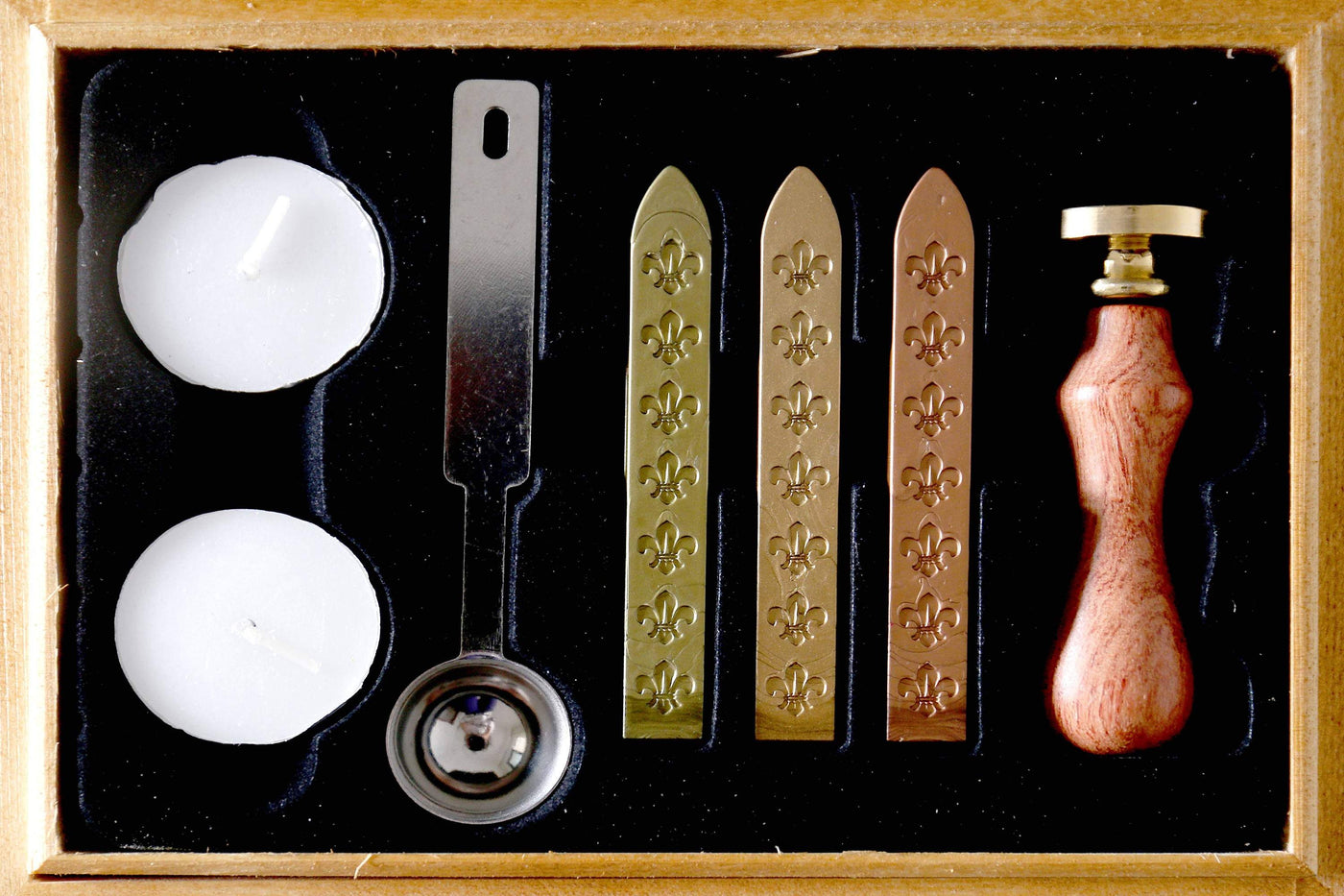 Custom your own logo  Wax Seal box set /wedding gift box set  wedding Wood Gift Box /birthday gift box