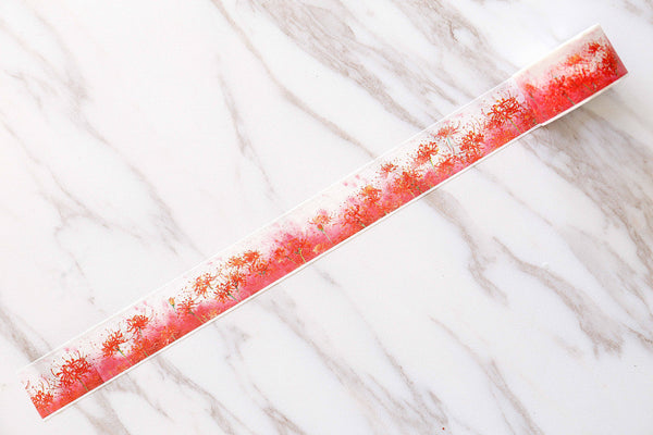 Higanbana flower Washi Tapes  / Equinox Flower  Washi Tape/ beautiful  flowers  Washi Tapes/Japanese flowers washi Tape/Decorative Stickers