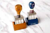 Numbered Rubber Stamp/Retro Wooden Date Stamp/French Style Date Stamp/scrapbook stamp/work desk stamp/month years stamp