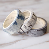 Set of 3   solar terms Washi Tape/Snowy Day Japanese washi tape  Great Cold Washi tape/  Great Snow  Masking tape/ Slight cold washi tape