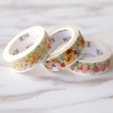 set of 3  Yellow & Orange  Flower  Washi Tape/Chinese trumpet creeper washi tape /Sunflower  Washi tape/Tulips washi  tape/Planner Supplies
