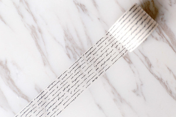 2 sizes Available Wide Hand Letters Washi  tape / Hand Writing Washi tape / Masking tape/ japanese washi tape/Planner Supplies