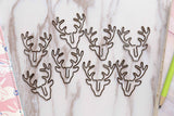 3pc Stag Deer Head Paper Clips/  bookmarks Metal Paper Clip /Binder Clips,  Office Supplies, Midori Clip Planner Accessories