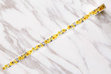 Set of 3 flowers washi tape/Yellow Floral Washi Tape/purple flower washi tape/Blossom Washi tape /Striped Washi  tape