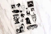 Cats Clear Stamp/ Acrylic stamp/ transparent stamp/Planner Stamps/Stamp Set/travel Stamps/Planning accessory/