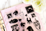 Cats Clear Stamp/ Acrylic stamp/ transparent stamp/Planner Stamps/Stamp Set/travel Stamps/Planning accessory/