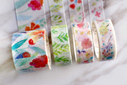 Set 4 Rolls flowers Washi Tapes/Spring Flowers Washi Tape /Floral Washi Tape/Nature Washi Tape/garden washi tape