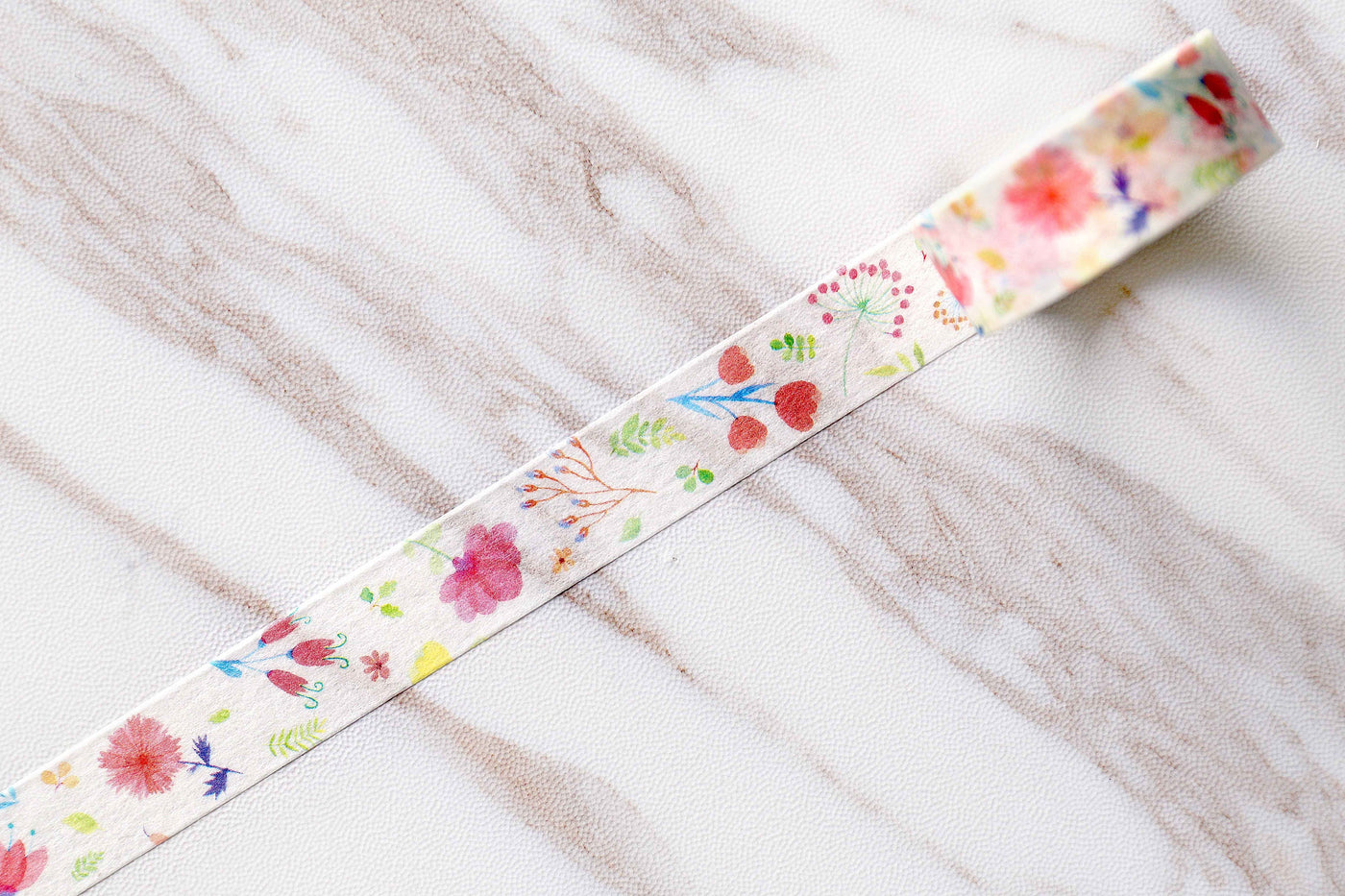 Set 4 Rolls flowers Washi Tapes/Spring Flowers Washi Tape /Floral Washi Tape/Nature Washi Tape/garden washi tape