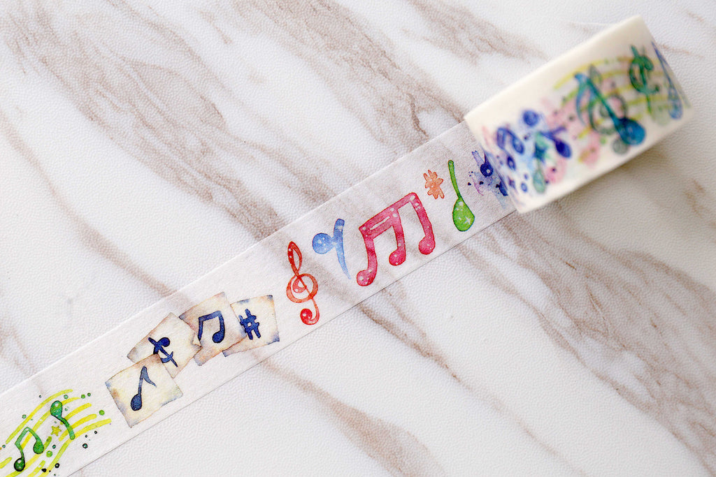 Musical Notes Washi Tape/colorful Masking tape/ Musical Planner Tape/japanese washi tape/Planner Supplies/jumpy note