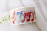 Musical Notes Washi Tape/colorful Masking tape/ Musical Planner Tape/japanese washi tape/Planner Supplies/jumpy note