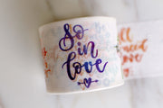 Multicolor English Washi Tape /english letter washi tape/Valentine's Day gift /japanese washi tape/ album emblishment