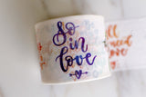 Multicolor English Washi Tape /english letter washi tape/Valentine's Day gift /japanese washi tape/ album emblishment