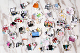 Bag stickers set/Luxury bags  Planner Stickers/ bags and Lipstick Filofax Stickers/country life  Flake Stickers/ stickers/