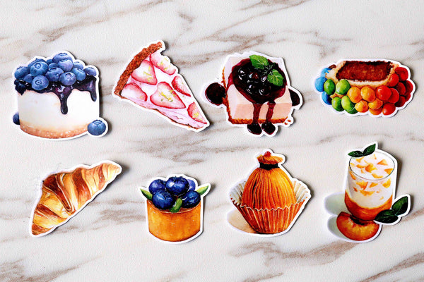 Sweet Dessert  stickers set/ cake Planner Stickers/ Filofax Stickers/Lap top stickers/Scrapbook Sticker/birthday stickers