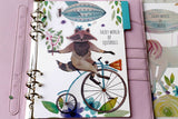 Set of 4 Rabbit  Planner dividers/Deer  A5 size paper planner dividers/bear  planners dividers/cute horse  planner dividers