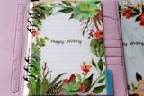 Set of 5 Cactus plant Planner dividers/beautiful flowers plastic planner dividers /A5 size happy writing  planner dividers/