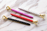 black dot diamond pen,white dot  pen /metal metallic fine point pen/red dot diamond pen /purple dot  diamond pens, black ink, planner pens,