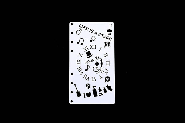 Note  stencil /Journal Stencil /Notebook Stencil/ life is stage  stencil /number stencil /Bullet Journal Stencil/ music plastic Stencil