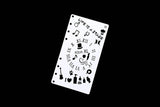 Note  stencil /Journal Stencil /Notebook Stencil/ life is stage  stencil /number stencil /Bullet Journal Stencil/ music plastic Stencil