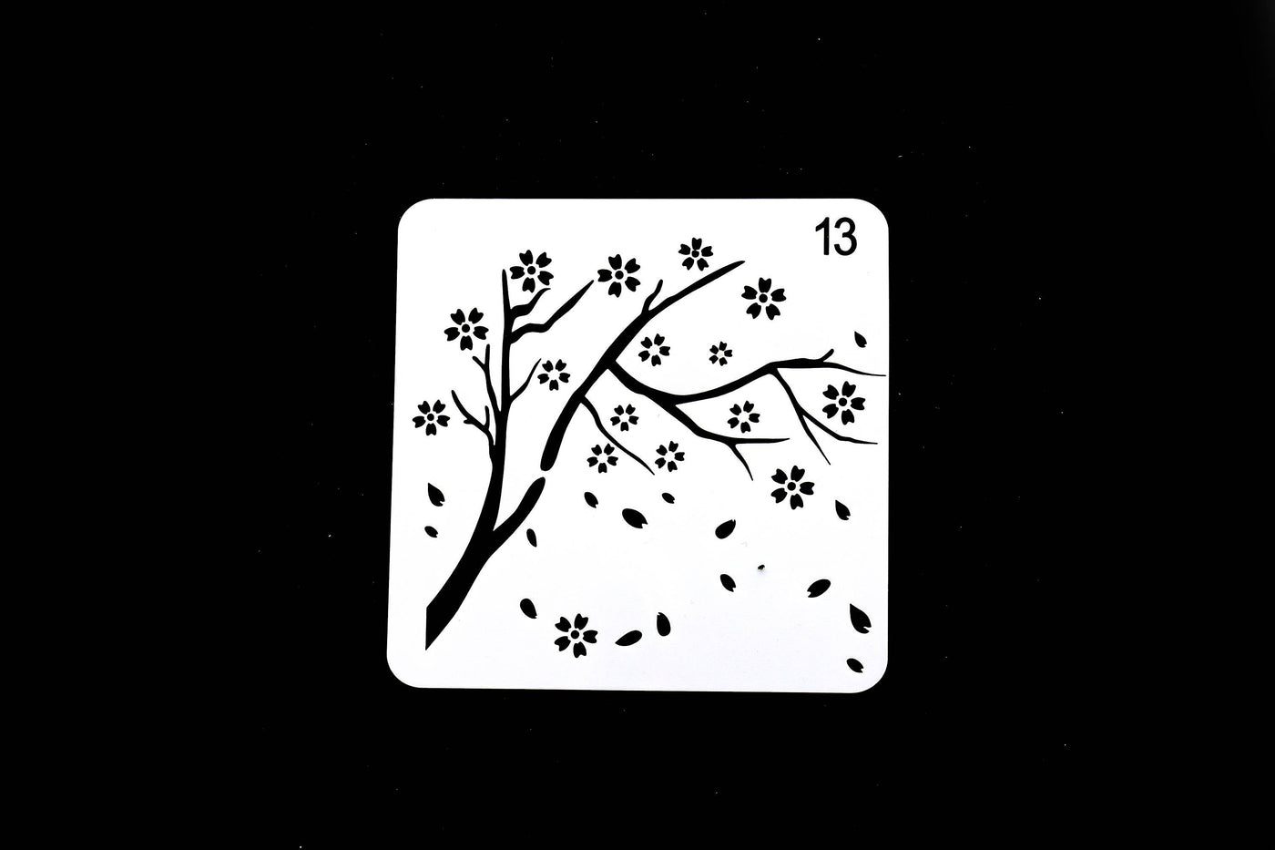 sakura tree  stencil /plant Journal Stencil /Notebook Stencil/ Cherry blossoms stencil /Bullet Journal Stencil/ plastic Stencil