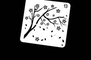 sakura tree  stencil /plant Journal Stencil /Notebook Stencil/ Cherry blossoms stencil /Bullet Journal Stencil/ plastic Stencil