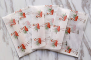 Flamingo  clear envelopes  /Flamingo  envelopes /animal clear Envelopes/ retro  Clear Envelopes /A2 Glassine Envelopes