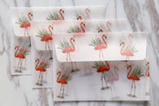 Flamingo  clear envelopes  /Flamingo  envelopes /animal clear Envelopes/ retro  Clear Envelopes /A2 Glassine Envelopes