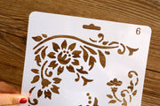 Bird Stencil/ Leaf, Flower Stencil/Planner Stencil, masking stencil /Bullet Journal Stencil,Stencil Template, planner supplies,