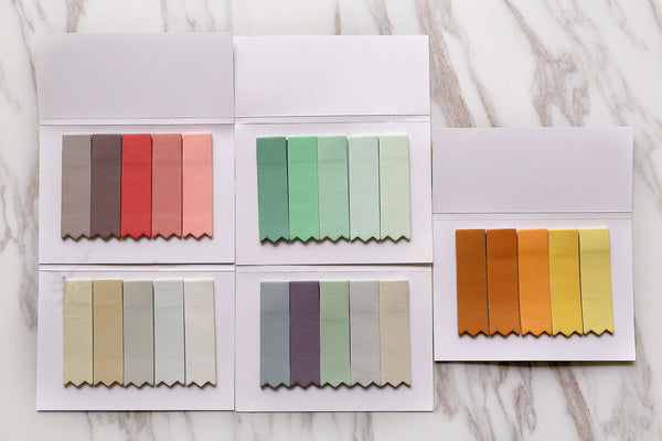 Colorful Sticky Notes/Seasonal Fade Color Sticky Note/planner sticky notes/Notepads, Memo Pads, Reminder Notes,/Memo Pad Stickers
