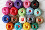 Valdani Pearl Cotton/Embroidery Thread/ felted wool/ Wojciechowski/hand-dyed wool/egg pattern