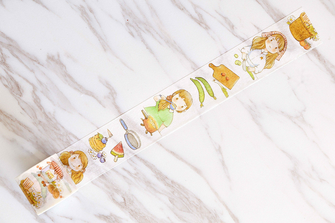 Cooking Girl washi tape/kitchen girl washi tape/food washi tape/Junior Master Chef washi tape/ japanese washi tape/planner tape/