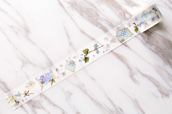 The letter to him Washi tape /  flowers  Washi Tapes/Japanese flowers washi Tape/Decorative Stickers/letter washi tape