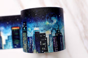 New York Stries Washi Tape /  City Masté Masking Tape/dark Building washi tape /Retro Japanese stationery /wide washi tape