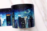 New York Stries Washi Tape /  City Masté Masking Tape/dark Building washi tape /Retro Japanese stationery /wide washi tape