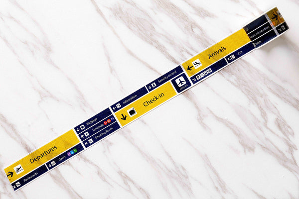 Airport washi tape/toilets washi tape/terminal washi tape/restaurants washi tape /NRT airport/Japanese Washi Masking