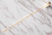 Musical Notes Washi Tape/Yellow and  White Masking tape/ Musical Planner Tape/japanese washi tape/Planner Supplies