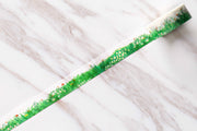 Green Field Washi Tape /Spring Washi Tape/ Greenery Nature tree/Leaves and flowers  Landscape