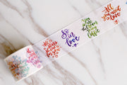 Multicolor English Washi Tape /english letter washi tape/Valentine's Day gift /japanese washi tape/ album emblishment