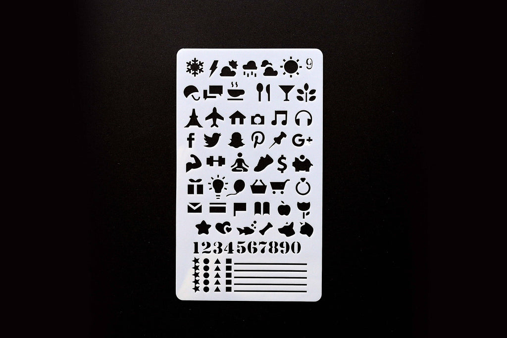 To do list stencil /Journal Stencil /Notebook Stencil/ checklist, star –  DokkiDesign