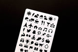 To do list stencil /Journal Stencil /Notebook Stencil/ checklist, star, weather, number Bullet Journal Stencil/ plastic Stencil