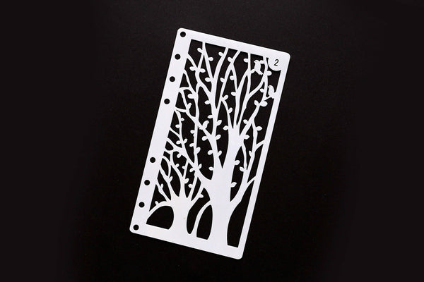 Tree stencil /Journal Stencil /Notebook Stencil/ tree and banch  Bullet Journal Stencil/ plastic Stencil