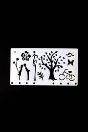 The bride and groom stencil /tree Journal Stencil /bird Notebook Stencil/ butterfly  Journal Stencil/rose stencil / bicycle plastic Stencil