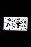 The bride and groom stencil /tree Journal Stencil /bird Notebook Stencil/ butterfly  Journal Stencil/rose stencil / bicycle plastic Stencil