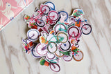 Bicycle Planner Stickers/ flowers  Stickers/ Filofax Stickers/colorful Bicycle Planner Stickers /Floral Scrapbook Sticker/cute stickers